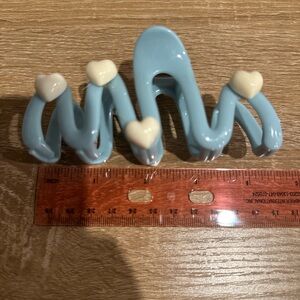 Charming Blue Hair Clip with Heart Details